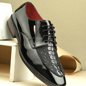 Titanium Party Lace-Ups by Aspeerio