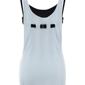 The Attico Logo Ribbed Top