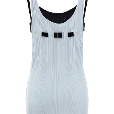 The Attico Logo Ribbed Top