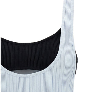 The Attico Logo Ribbed Top