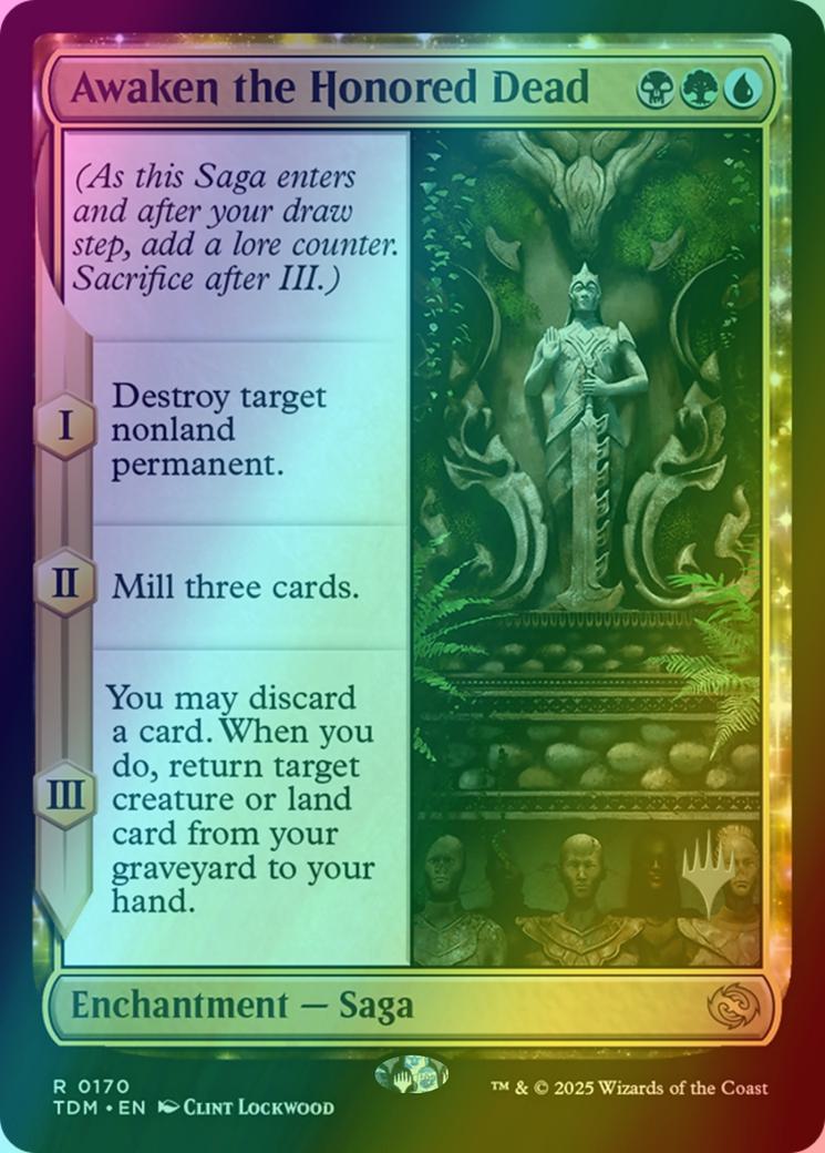Awaken the Honored Dead [170p] [Promo Pack] [Tarkir: Dragonstorm: Promos] [Foil]