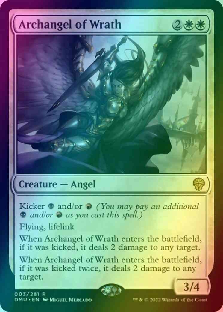 Archangel of Wrath [3p] [Promo Pack] [Dominaria United: Promos] [Foil]