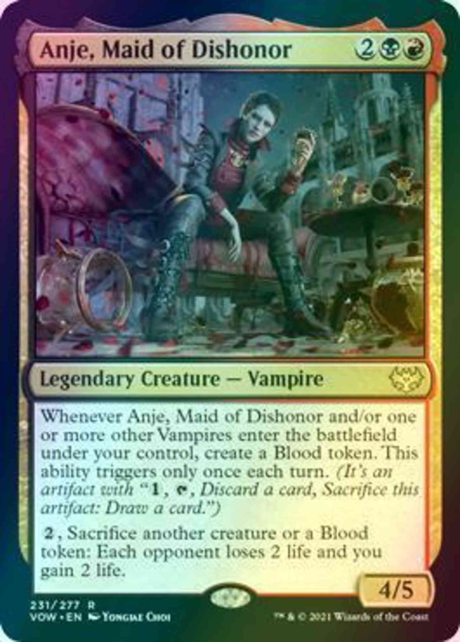 Anje, Maid of Dishonor [231] [Innistrad: Crimson Vow] [Foil]