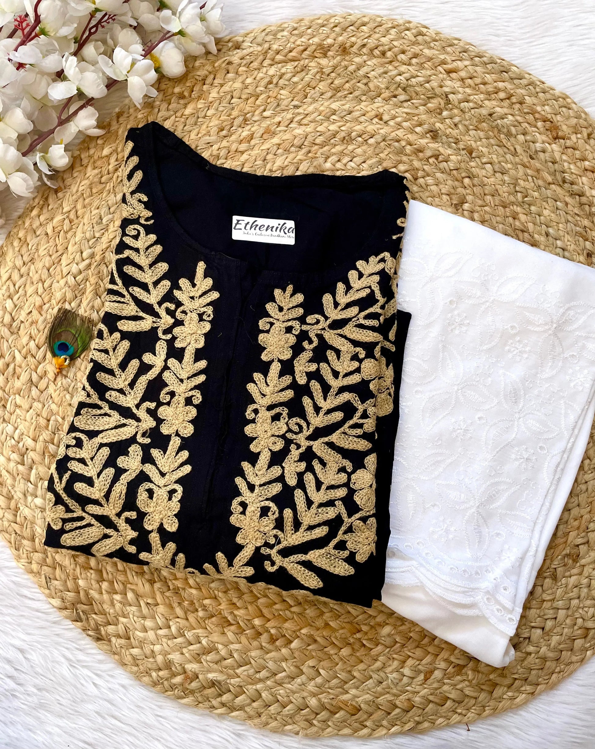 Luckhnowi Chikankari Kurti Palazzo set