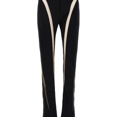 Mugler Mesh Insert Leggings