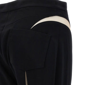 Mugler Mesh Insert Leggings