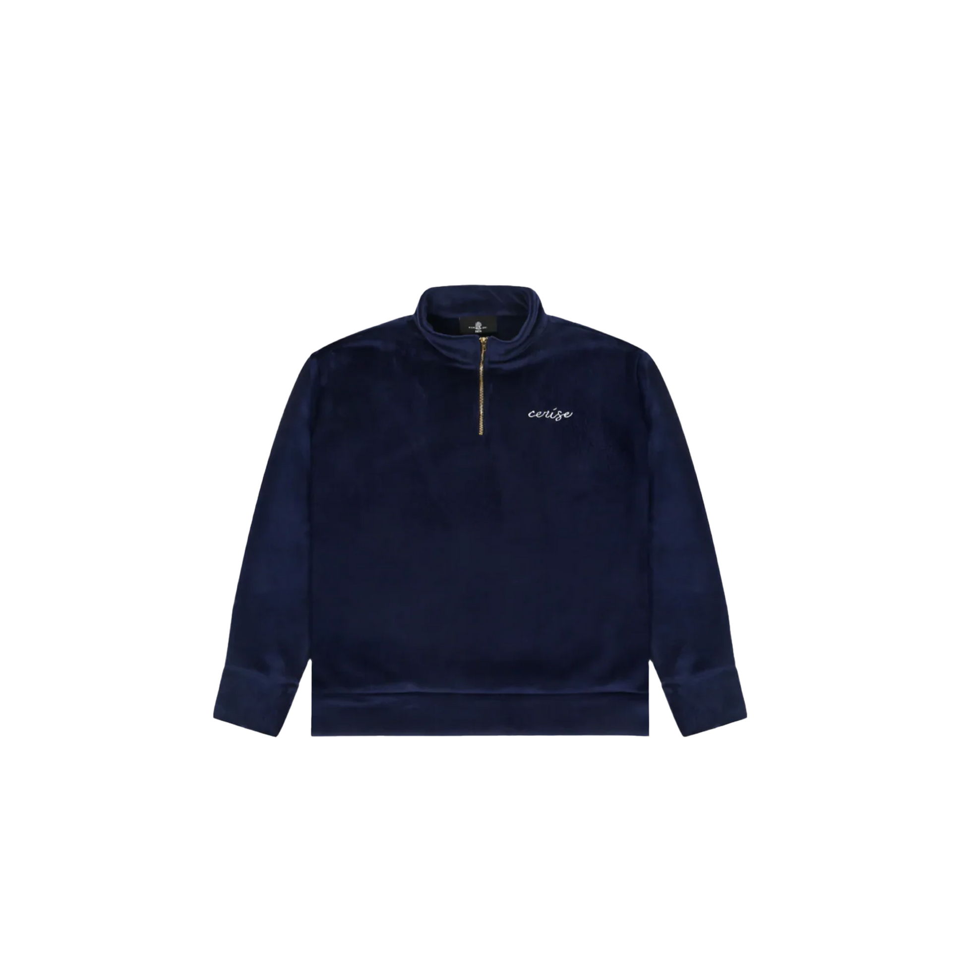 CERISE CORD HALF ZIP - NAVY BLUE