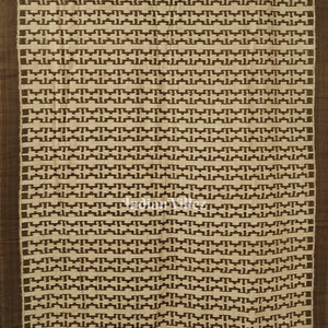 Brown Odisha Ikat Sambalpuri Pure Cotton Saree
