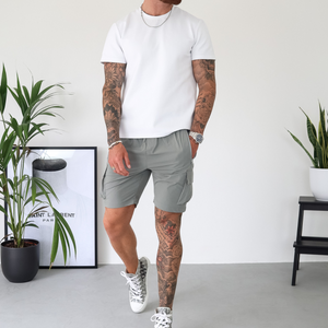 CAPO Lightweight Light Grey Cargo Shorts