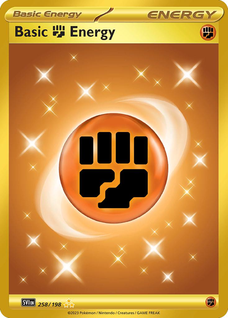 Basic Fighting Energy - 258/198 - Hyper Rare [sv01-258] [Secret]