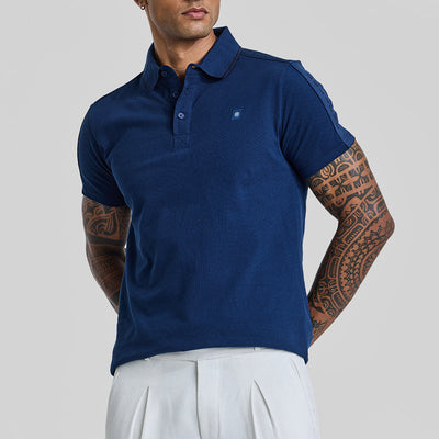 Believe Dark Blue Polo T-Shirt