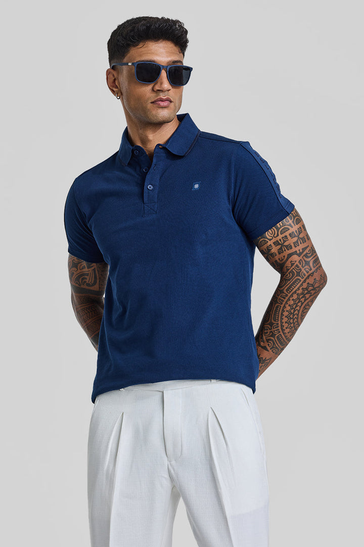 Believe Dark Blue Polo T-Shirt