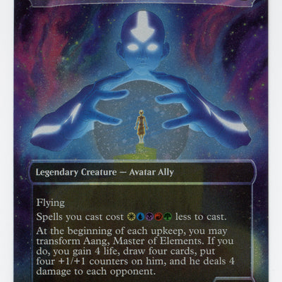 Avatar Aang // Aang, Master of Elements - Borderless - Headliner - Raised Foil - Scan 14853