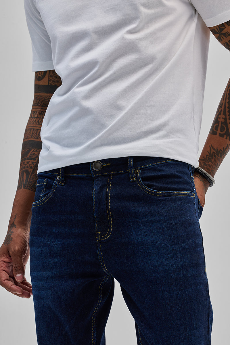 Dark Blue Skinny Fit Jeans