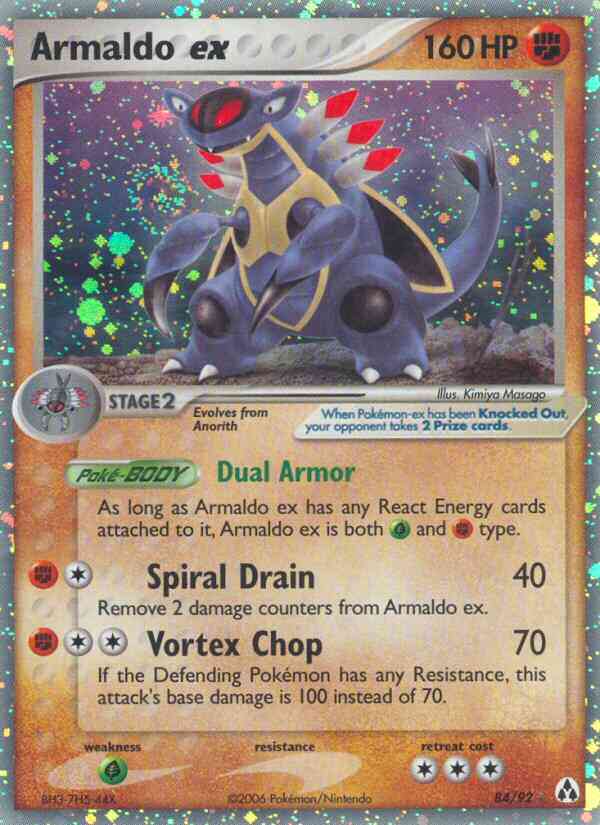 Armaldo ex - 84/92 - Rare Holo EX [ex12-84] [Ultra]
