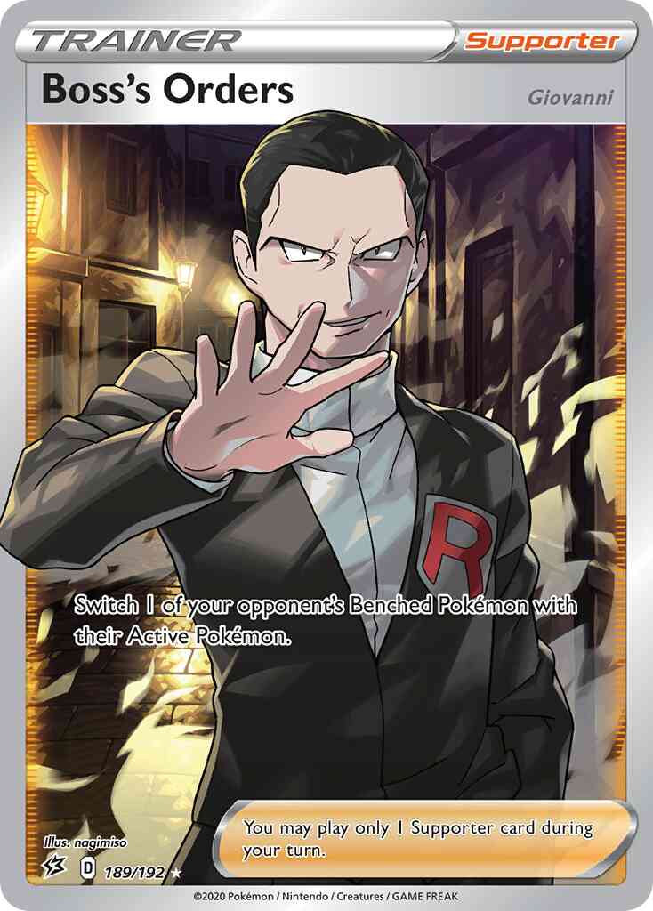 Boss's Orders (Giovanni) - 189/192 - Rare Ultra [swsh2-189] [Ultra]