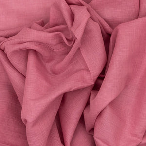 Dusty Pink Handloom Bengal Cotton Saree With Taupe Border