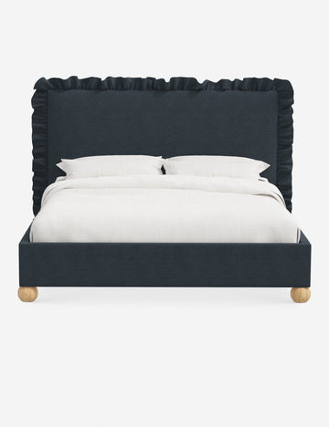 Navy Linen Weave