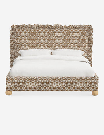 Ochre Blockprint Floral