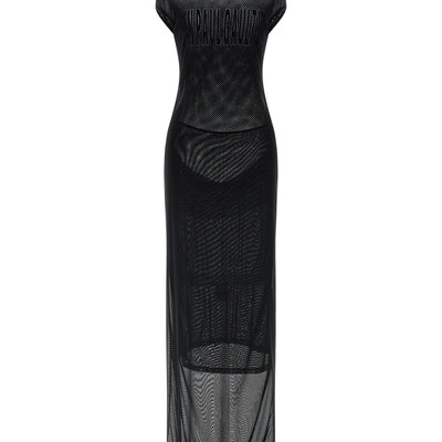 Jean Paul Gaultier Flocked Dress