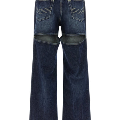 Jean Paul Gaultier The Blue Cut-out Jeans