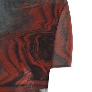 Jean Paul Gaultier The Red Blurry Roses Skort