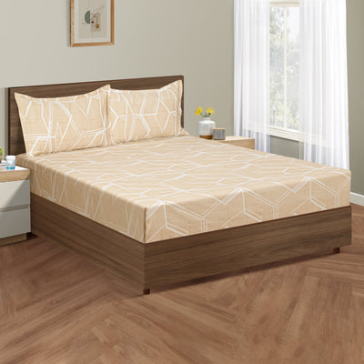 Swayam Zinnia Fitted Bed Sheet-25071