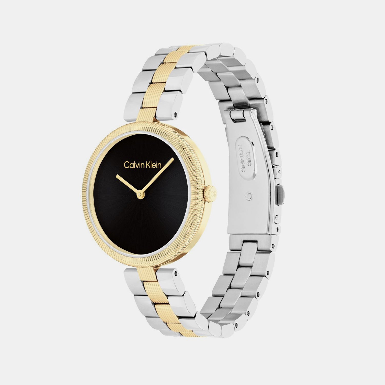 Gleam Women Quartz Black Dial Analog Stainless Steel Watch 25100012