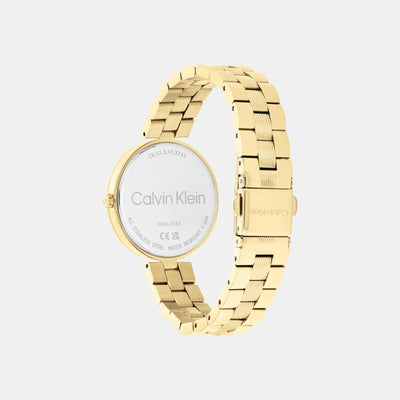 Gleam Women Quartz Light Champagne Dial Analog Stainless Steel Watch 25100014