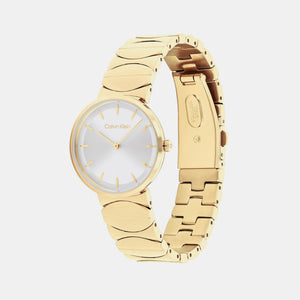 Ck Enchant Women Quartz Silver Dial Analog Stainless Steel Watch 25100043