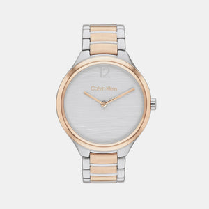 Delight Women Quartz Silver Dial Analog Stainless Steel Watch 25100049
