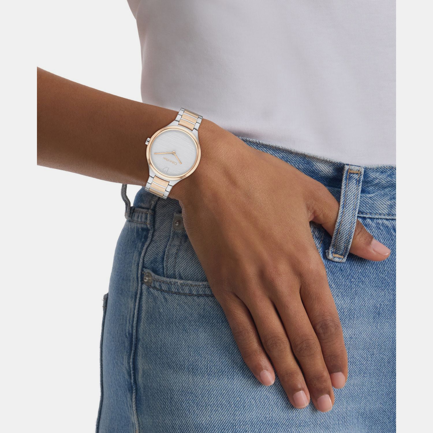 Delight Women Quartz Silver Dial Analog Stainless Steel Watch 25100049