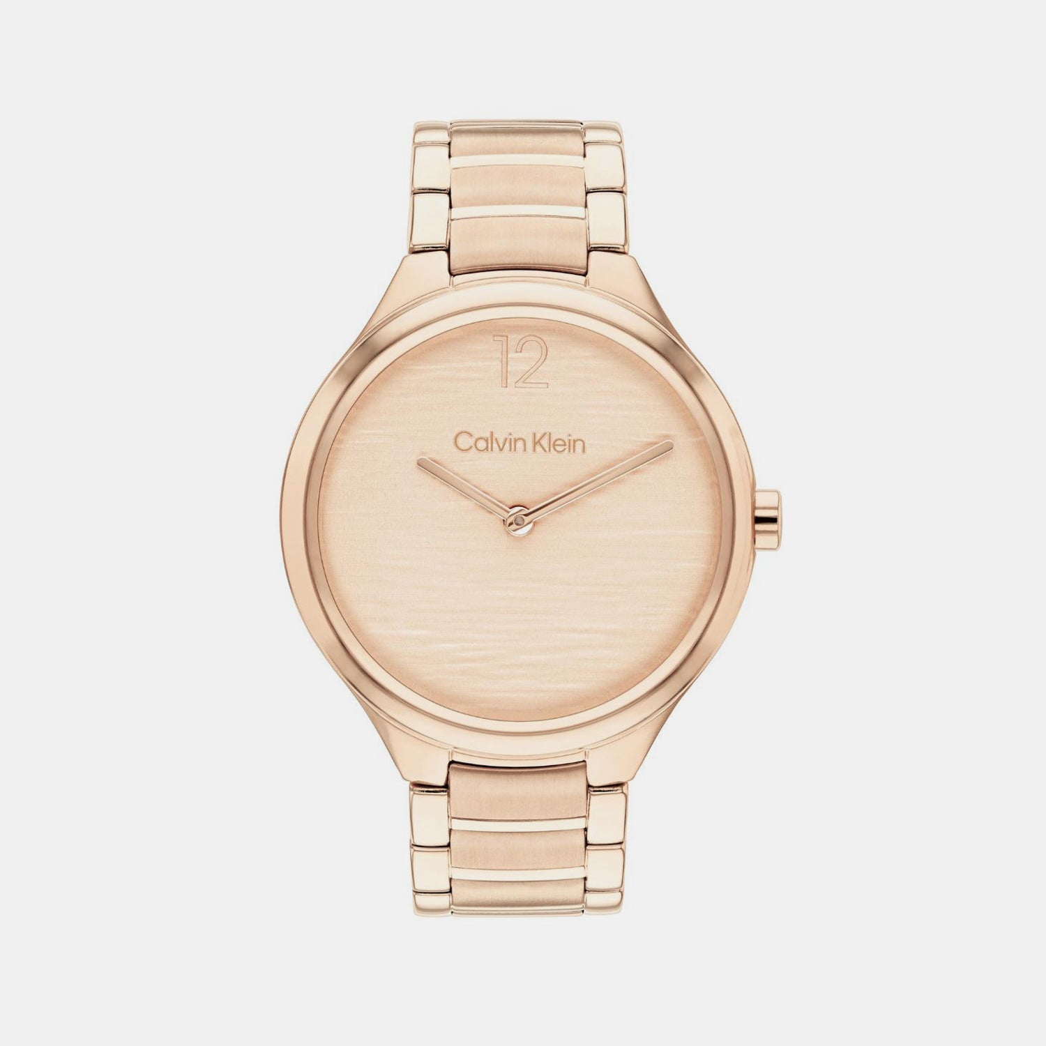 Delight Women Quartz Carnation Gold Dial Analog Stainless Steel Watch 25100050