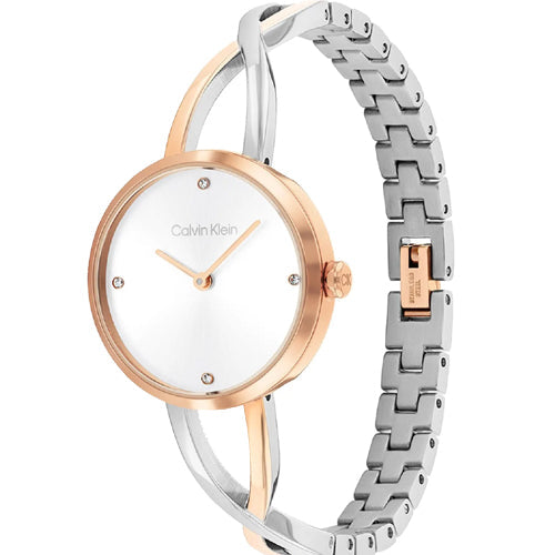 Calvin Klein Sculpted Embrace White Dial  Women 28mm 25100060