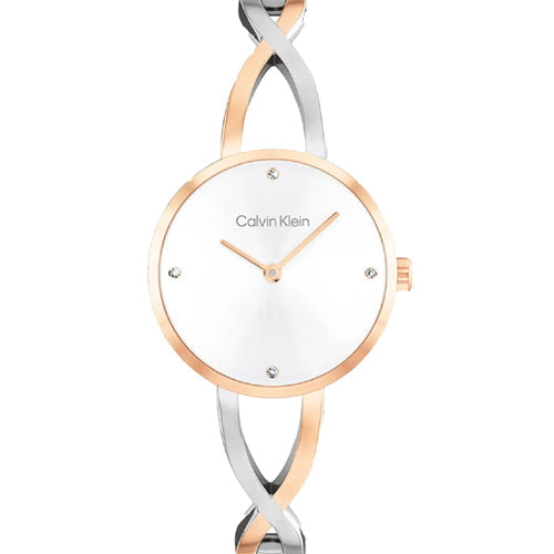 Calvin Klein Sculpted Embrace White Dial  Women 28mm 25100060