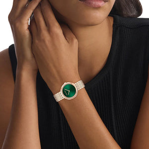 Calvin Klein Twisted Bezel  Green Dial  Women 34mm 25100068