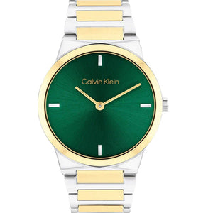 Calvin Klein Linear Elegance  Green Dial  Women 32mm 25100087