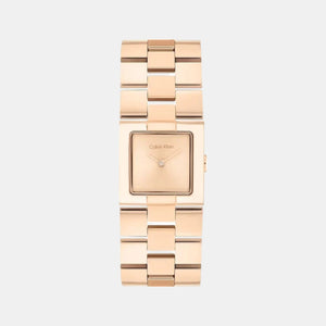Ck Meridian Women Quartz Light Rose Gold Dial Analog Stainless Steel Watch 25100090