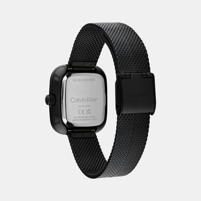Ck Adore Women Quartz Black Dial Analog Stainless Steel Watch 25100100