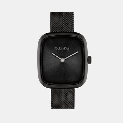 Ck Adore Women Quartz Black Dial Analog Stainless Steel Watch 25100100