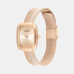 Ck Adore Women Quartz Rose Gold Dial Analog Stainless Steel Watch 25100101