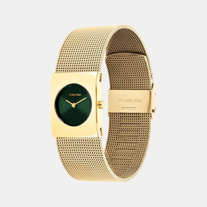 Ck Pulse Women Quartz Green Dial Analog Stainless Steel Watch 25100136