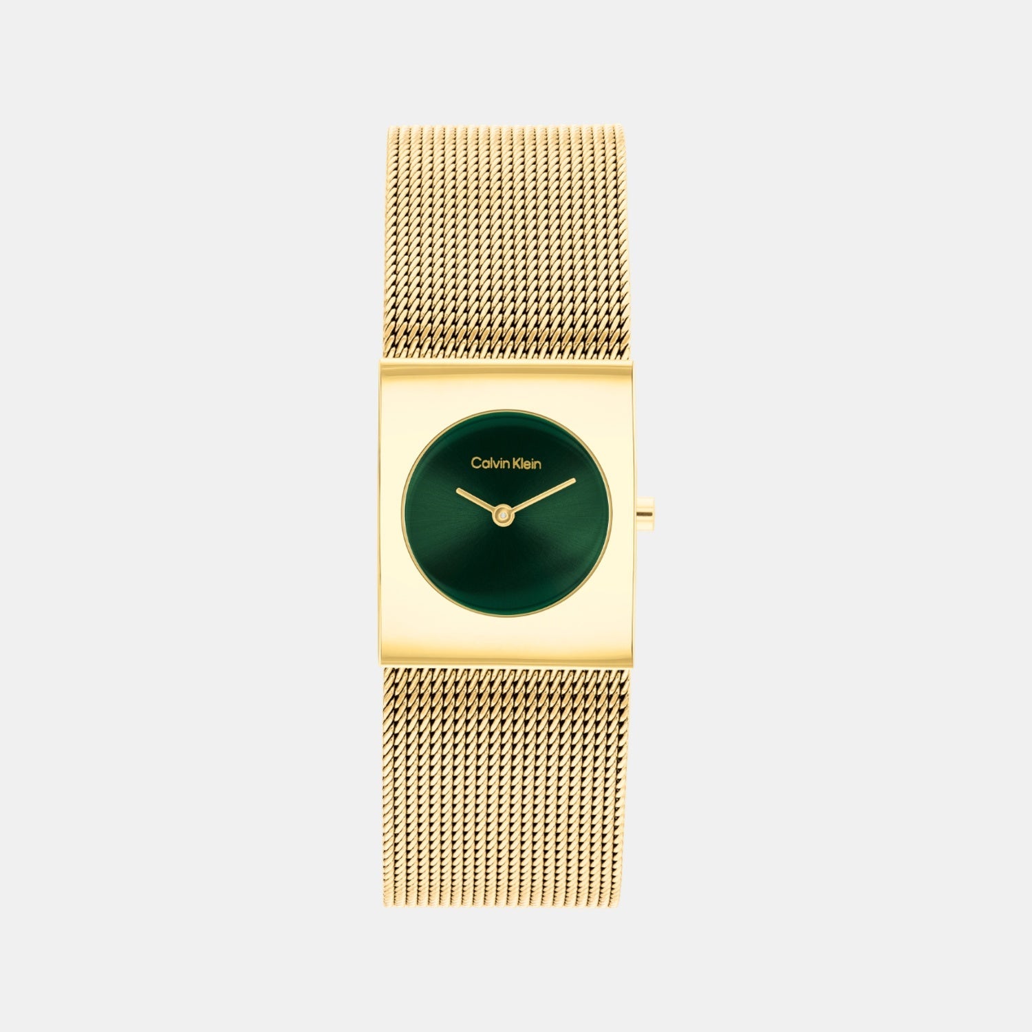 Ck Pulse Women Quartz Green Dial Analog Stainless Steel Watch 25100136