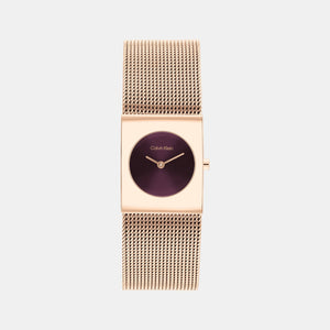 Ck Pulse Women Quartz Cherry Dial Analog Stainless Steel Watch 25100137