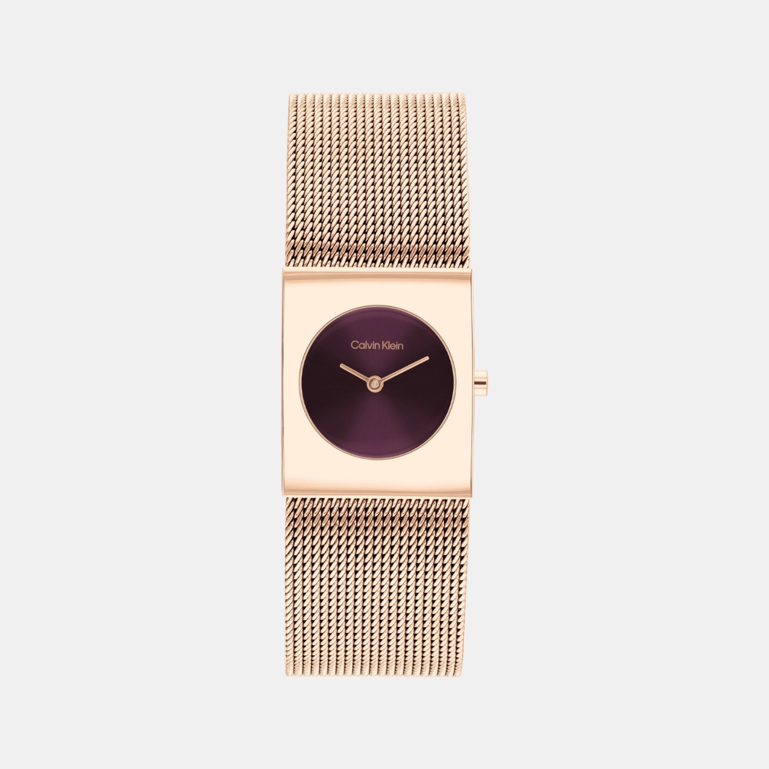 Ck Pulse Women Quartz Cherry Dial Analog Stainless Steel Watch 25100137