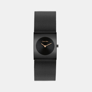 Ck Pulse Women Quartz Black Dial Analog Stainless Steel Watch 25100138