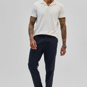 White Textured Cuban T-Shirt