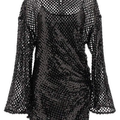 The Attico Sequin Mesh Dress