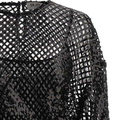 The Attico Sequin Mesh Dress