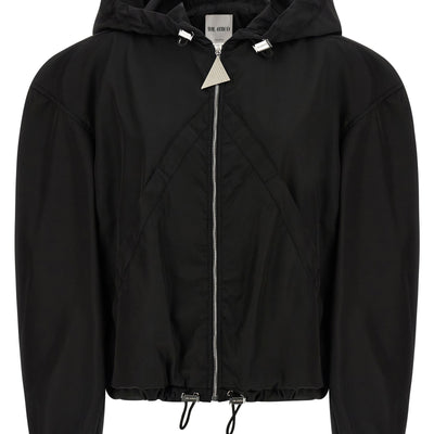 The Attico Maxi Hood Bomber Jacket